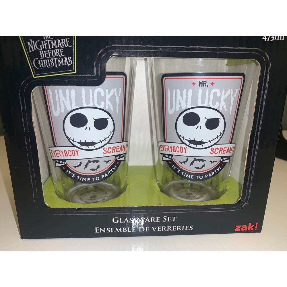 Nightmare Before Christmas Jack Tall Glasses Set